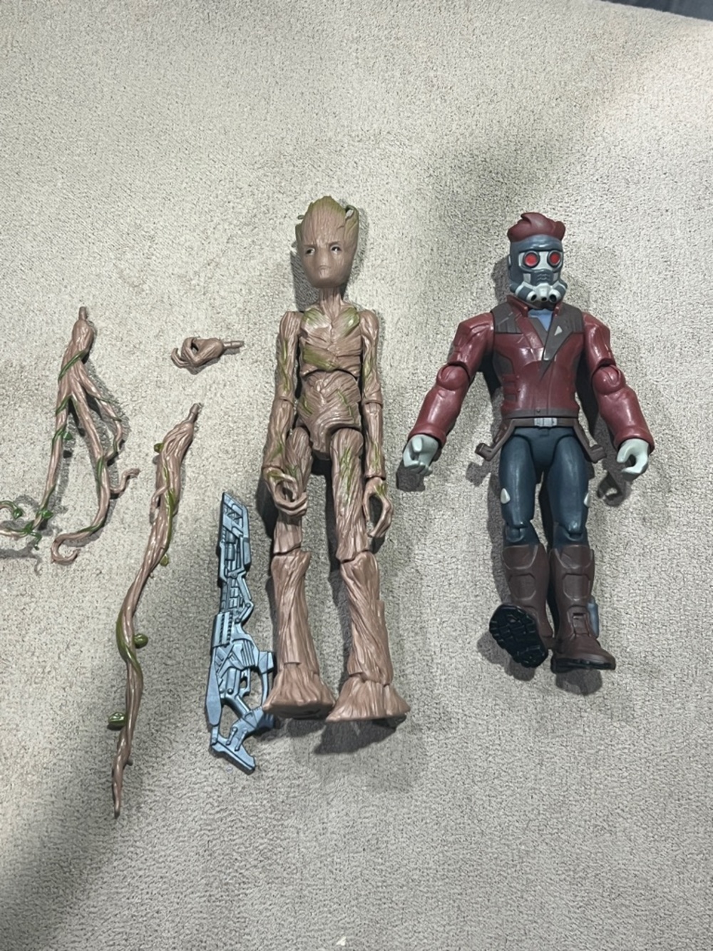 Marvel Legends Thor Love & Thunder Groot & Star Lord 6" Action Figure set of 2